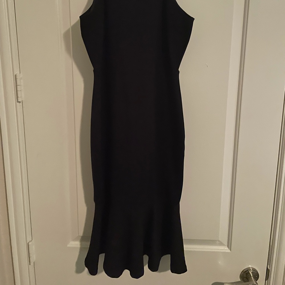 Black midi dress